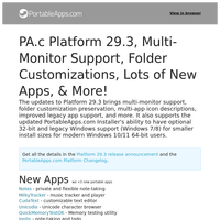 PortableApps.com Platform 29.3, Multi-Monitor Support, Folder Customizations, Lots of New Apps, & More!