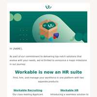 Big news! 🚀 Workable is now an all-in-one HR suite