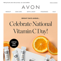 Glow Time! Celebrate Vitamin C Day With Vitamin C Serums. 🍊