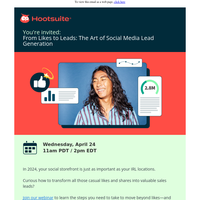 [You’re invited] Turn social likes into business leads