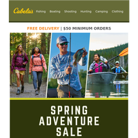 Spring Adventure Sale Starts NOW!