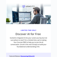 Limited time only: Discover AI for FREE