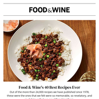 Food & Wine's 40 Best Recipes Ever