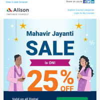 Mahavir Jayanti Sale is ON, {NAME}! 🎉