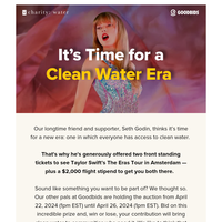 Clean Water For All (Taylor’s Version).