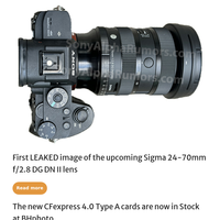 First LEAKED image of the upcoming Sigma 24-70mm f/2.8 DG DN II lens