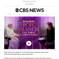 Watch Norah O’Donnell's historic interview with Pope Francis