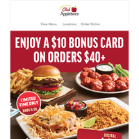 Don’t miss out on a $10 Digital Bonus Card