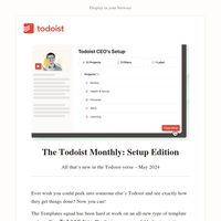 May: Todoist Setups 👀