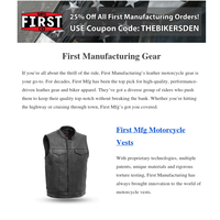 First Manufacturing Motorcycle Gear Has Got You Covered | Bikers Den Newsletter