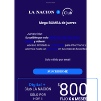 💣  Sólo quedan 10 suscripciones por $800/mes