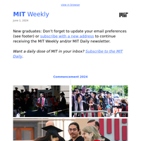 MIT Commencement: Honoring the Class of 2024