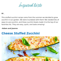 Cheese Stuffed Zucchini