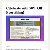 AppCoda Turns 10 as a Full-Time Venture - Celebrate with 50% Off Everything!