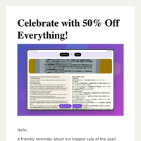 Special Sale Ends Soon: 50% Off Everything + PhotoTranslator App