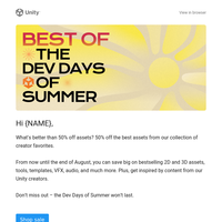 Shop top picks from the Dev Days of Summer