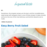 New Recipe! Easy Berry Fruit Salad