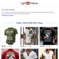 {NAME}, Limited Time Men's Tees & Tank Tops Savings - Click to See More!