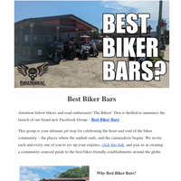 Best Biker Bars - Nominate Your Ultimate Pit Stops | Bikers Den Newsletter