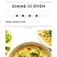 New Post: White Chicken Chili