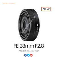 Is this real? Allegedly leaked image of the new Sony 28mm f/2.8 FE pancake lens