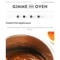 New Post: Instant Pot Applesauce