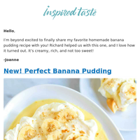 New! Perfect Banana Pudding