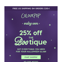 25% off The Bootique ends soon! 🦇