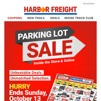 PARKING LOT SALE - Join Inside Track Club Today for Early Access