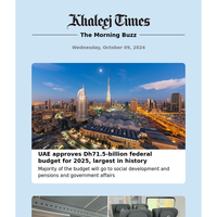 UAE approves largest budget in history