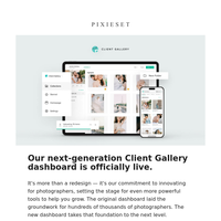 Introducing the all-new Client Gallery dashboard