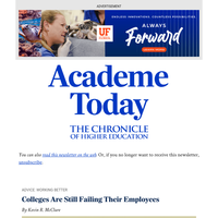 Academe Today: Colleges are still failing their employees (opinion)