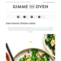 New Post: Kale Peanut Chicken Salad