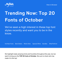 TOP 20 Fonts of the Month