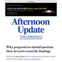 Afternoon Update: Why progressives should question their favorite scientific findings