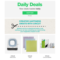 DAILY DEALS featuring Cricut | Machines, Tools & more