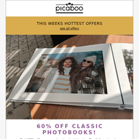 Festive Offer! Save 60% on Classic Photobooks ✨