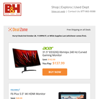 Today's Deals: Acer 31.5\