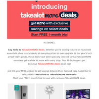 Introducing TakealotMORE deals - get exclusive savings on select deals!