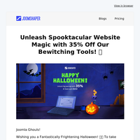 🎃 Happy Hauntastic Halloween! Don't be haunted by high prices - enjoy 35% off at JoomShaper! ☠️