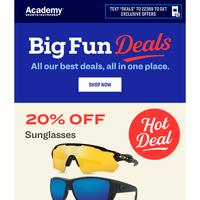 Hot Deal: 20% OFF Sunglasses from Top Brands