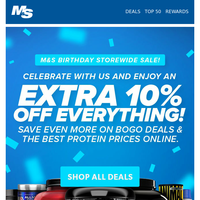 M&S Birthday Storewide Sale + Bonus Coupon