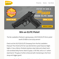 Win an ELITE Pistol!