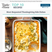 Most-Requested Thanksgiving Side Dishes