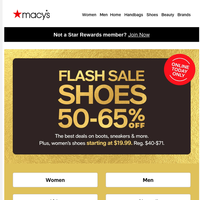 $19.99 women’s shoes?! Flash Sale ends in HOURS