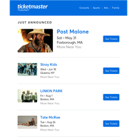 Post Malone, Stray Kids, LINKIN PARK & more near you!