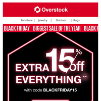 ⏰ Last Chance: Black Friday is Ending Soon | Get Your Extra 15% Off Before It's too Late!