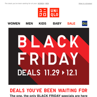 Get Black Friday specials from $9.90