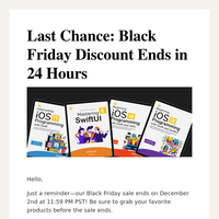 Last Chance: Black Friday Discount Ends in 24 Hours