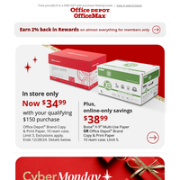 Fill your cart with Cyber Monday Savings, starting today!